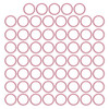EBL Craft Frames 3.5 inch Round WoodGrain Pink 61pc
