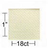 Essentials By Leisure Arts Aida Cloth 18ct Ivory 15x18 12pc