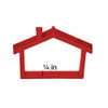 EBL Craft Frames Mini House Red 40pc