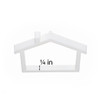 EBL Craft Frames Mini House White 40pc