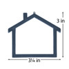 EBL Craft Frames Mini House Denim 40pc
