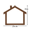 EBL Craft Frames Mini House Brown 40pc