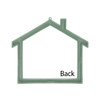 EBL Craft Frames Mini House Sage Green 40pc