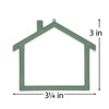EBL Craft Frames Mini House Sage Green 40pc