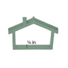 EBL Craft Frames Mini House Sage Green 40pc