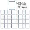 EBL Craft Frames 8 inch x 10 inch Denim Blue 32pc