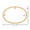 EBL Craft Framing Hoop Oval 4.5x 5.5 inch Oval Ecru 44pc
