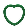 EBL Craft Frames 2.75 inch Heart WoodGrain Kelly 30pc