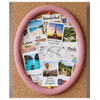 EBL Craft Frames 4 inch x5.5 inch Oval WoodGrain Pink 32pc