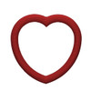 EBL Craft Frames 2.75 inch Heart WoodGrain Red 30pc