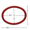 EBL Craft Frames 4 inch x5.5 inch Oval WoodGrain Red 32pc