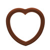 EBL Craft Frames 2.75 inch Heart WoodGrain Brown 30pc