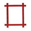 EBL Craft Frames 2.5x2 inch Mini Crossbar Red 50pc