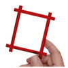 EBL Craft Frames 2.5x2 inch Mini Crossbar Red 50pc