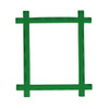 EBL Craft Frames 2.5x2 inch Mini Crossbar Kelly Green 50pc