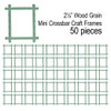 EBL Craft Frames 2.5x2 inch Mini Crossbar Sage Green 50pc