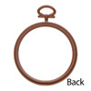 EBL Craft Frames Round 2.5 inch Brown 50pc