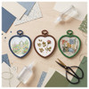 EBL Craft Frames Heart 2.5 inch x2.75 inch Blue 45pc
