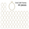 EBL Craft Frames Oval 3.5 inch x4.5 inch Ecru 44pc