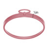 EBL Craft Frames Oval 3.5 inch x4.5 inch Pink 44pc