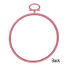 EBL Craft Frames Round 3.75 inch Pink 44pc
