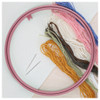 EBL Craft Framing Hoop Round 7 inch Pink 20pc