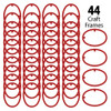EBL Craft Framing Hoop Oval 4.5x 5.5 inch Oval Red 44pc