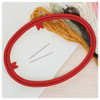 EBL Craft Framing Hoop Oval 4.5x 5.5 inch Oval Red 44pc