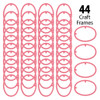 EBL Craft Framing Hoop Oval 4.5x 5.5 inch Oval Pink 44pc