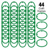 EBL Craft Framing Hoop Oval 4.5x 5.5 inch Oval Kelly Green 44pc