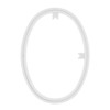 EBL Craft Framing Hoop Oval 4.5x 5.5 inch Oval White 44pc