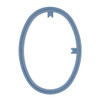 EBL Craft Framing Hoop Oval 4.5x 5.5 inch Oval Light Blue 44pc