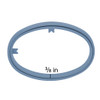 EBL Craft Framing Hoop Oval 4.5x 5.5 inch Oval Light Blue 44pc