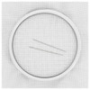 EBL Craft Framing Hoop Round 3 inch White 40pc