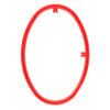 EBL Craft Framing Hoop Oval 5 inch x8 inch Red 30pc