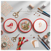 EBL Craft Framing Hoop Round 5 inch Red 46pc