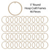 EBL Craft Framing Hoop Round 5 inch Ecru 46pc