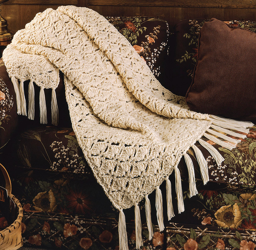 Snuggle Up with a Winter White Afghan - Leisure Arts