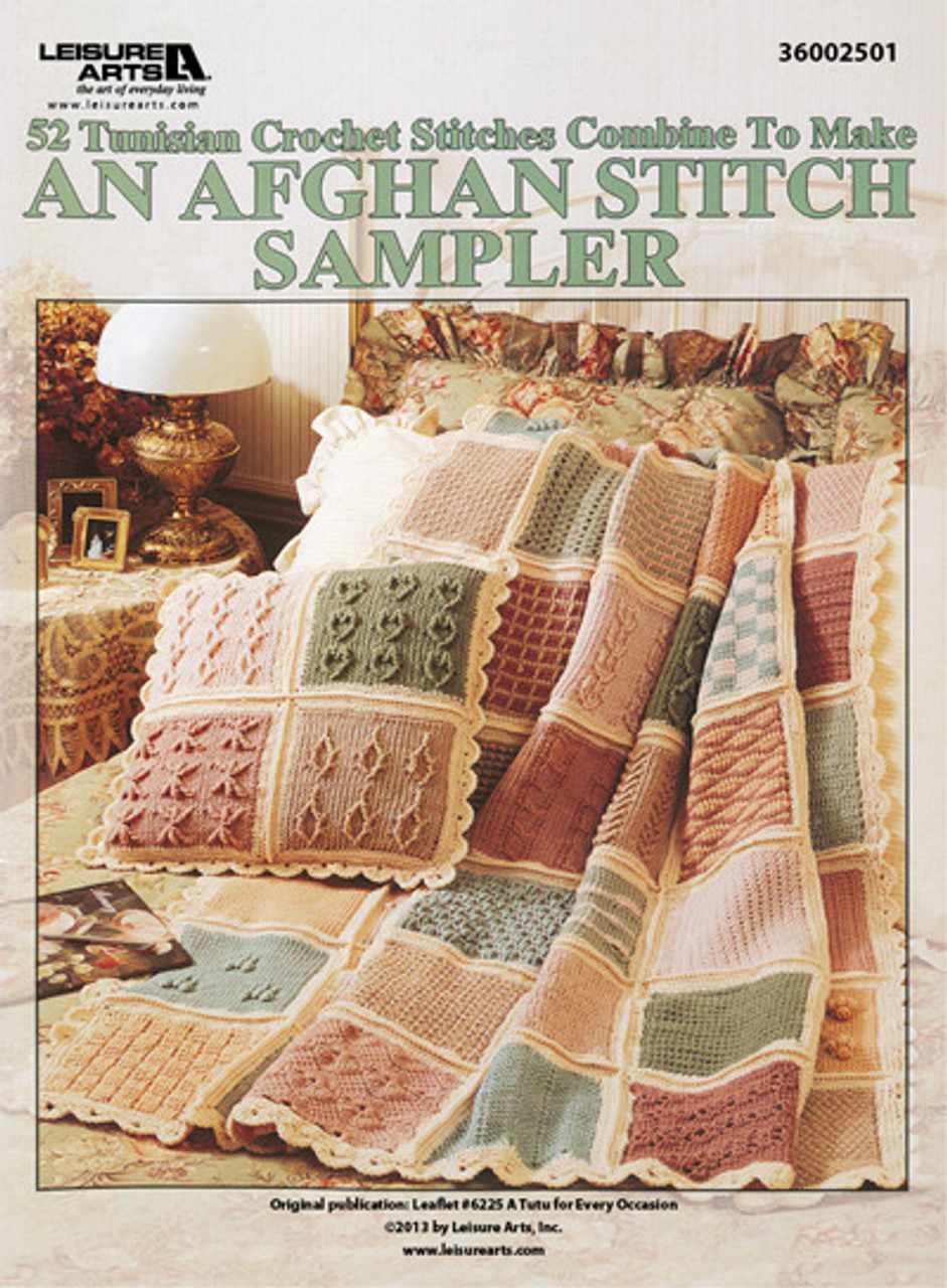 Leisure Arts 52 Tunisian Crochet Stitches Afghan eBook