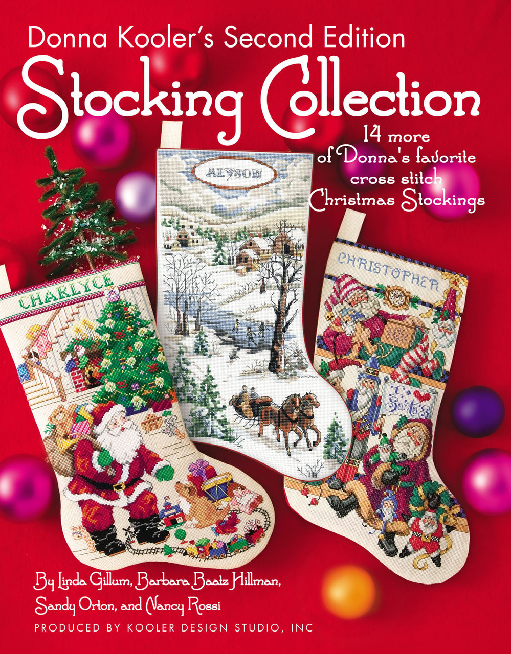 Leisure Arts Festive Christmas Stockings Cross Stitch Book
