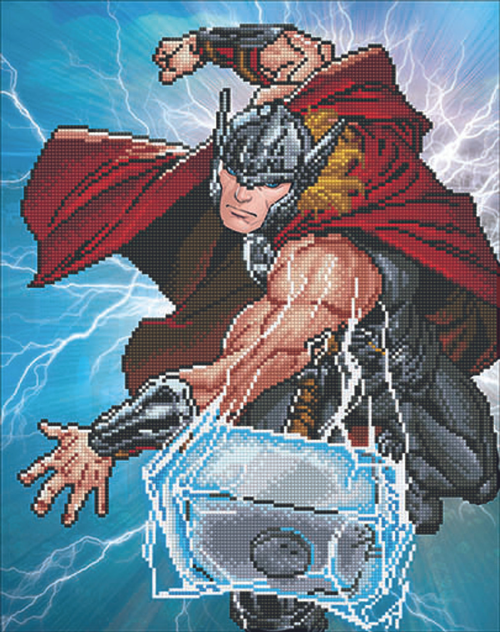 Camelot Dotz Diamond Painting Kit Thor Strikes