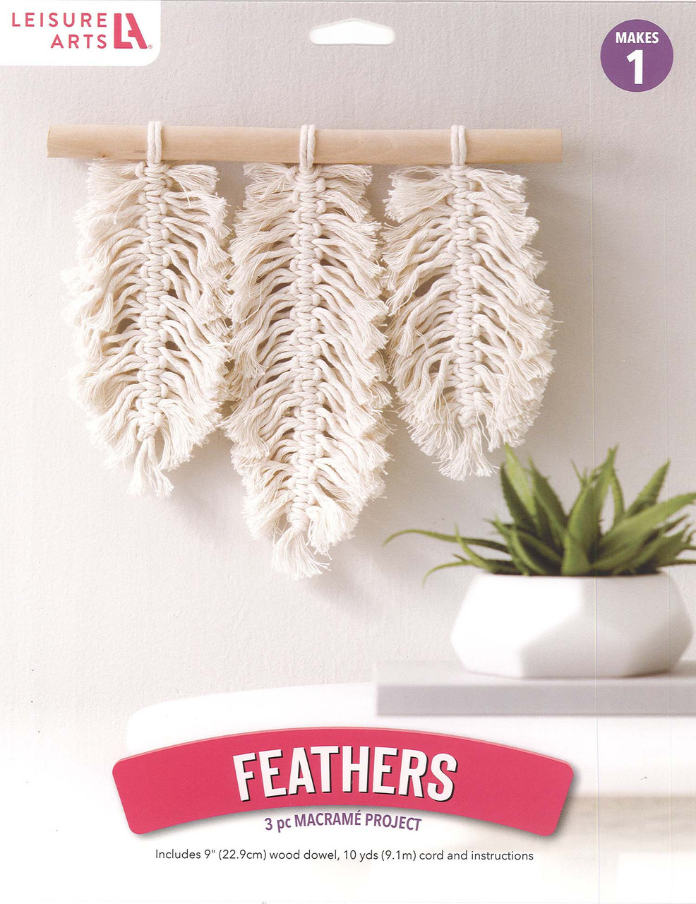 Mini Maker Macrame Feathers