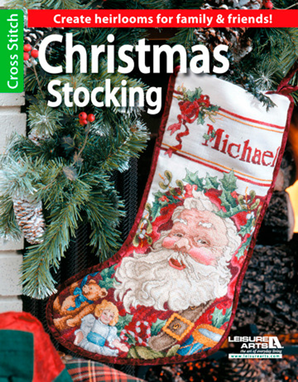 Leisure Arts Christmas Stockings Cross Stitch Book 