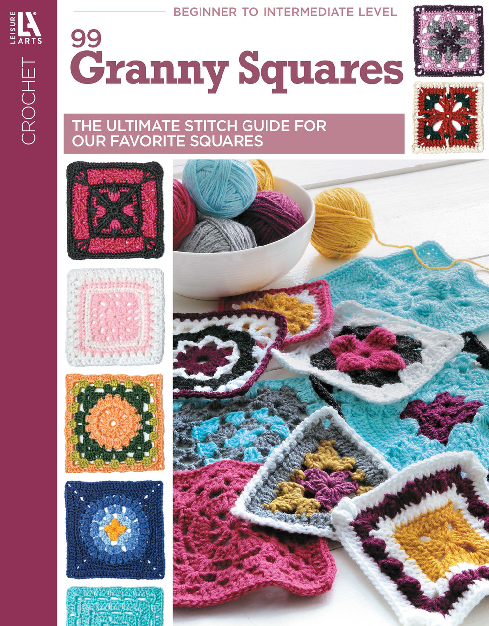  LEISURE ARTS Granny Squares Bk, None : Arts, Crafts