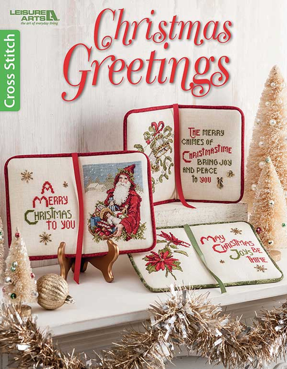 Leisure Arts Christmas Stockings Cross Stitch Book 