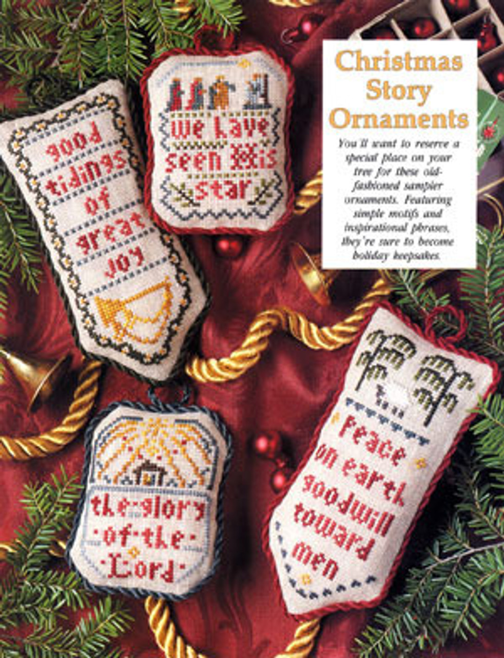 Cross Stitch Ornament Kit, Christmas Tree Ornaments, Santa, Father