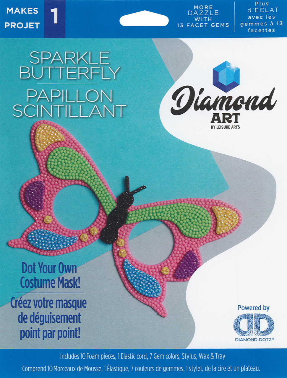 Leisure Arts Butterfly Diamond Art Intermediate Kit