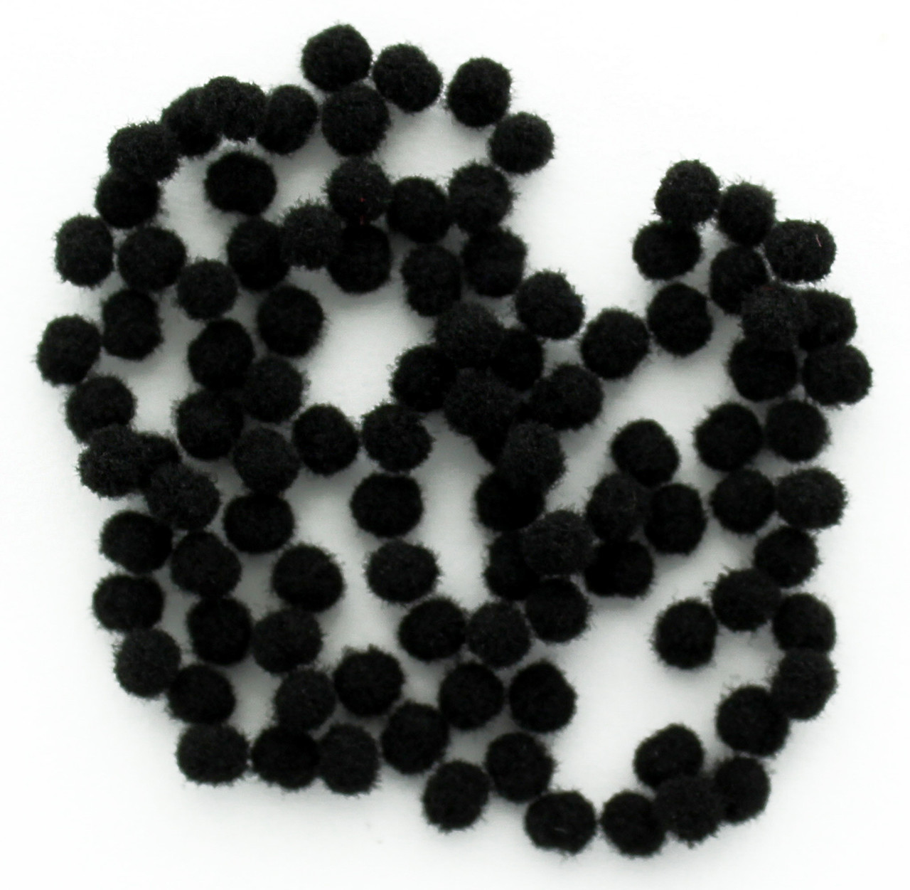 Essentials by Leisure Arts, Pom Pom, 3mm, Black, 100pc