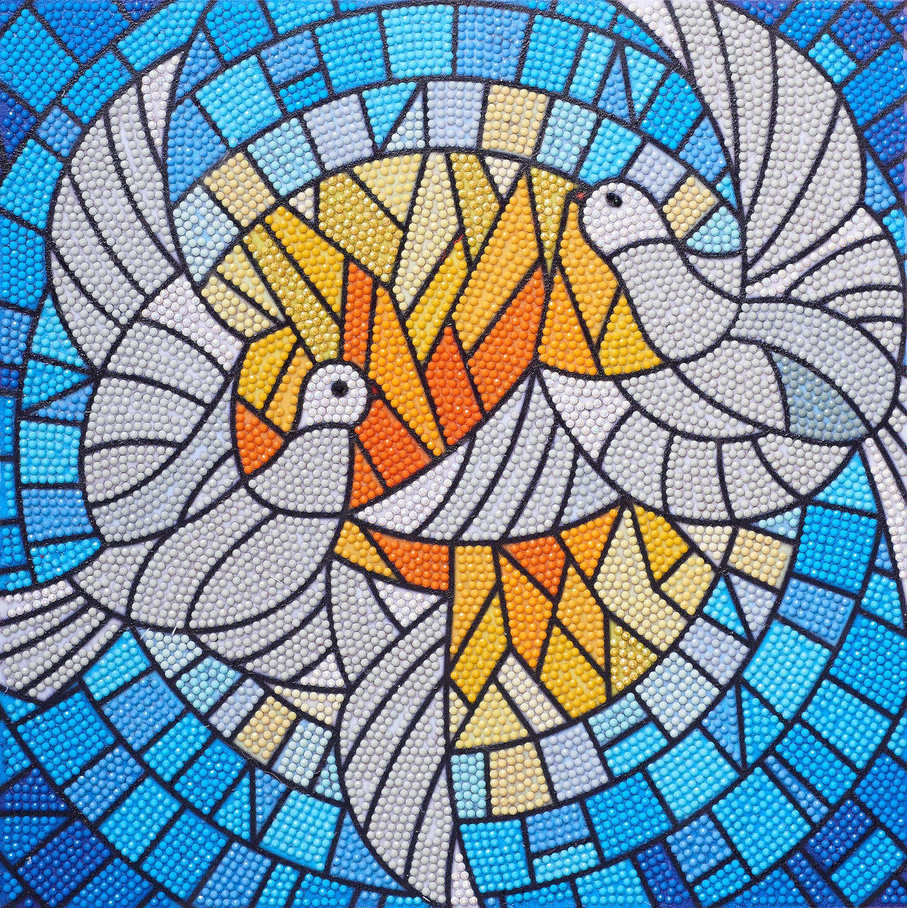 stained glass dove