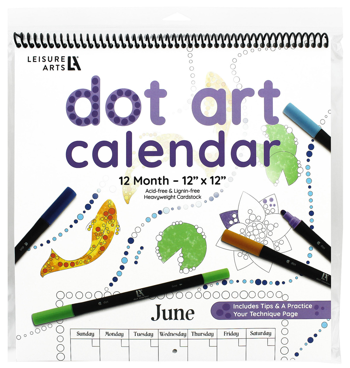 Leisure Arts Dot Art Pad/Marker Set Spirit Spring